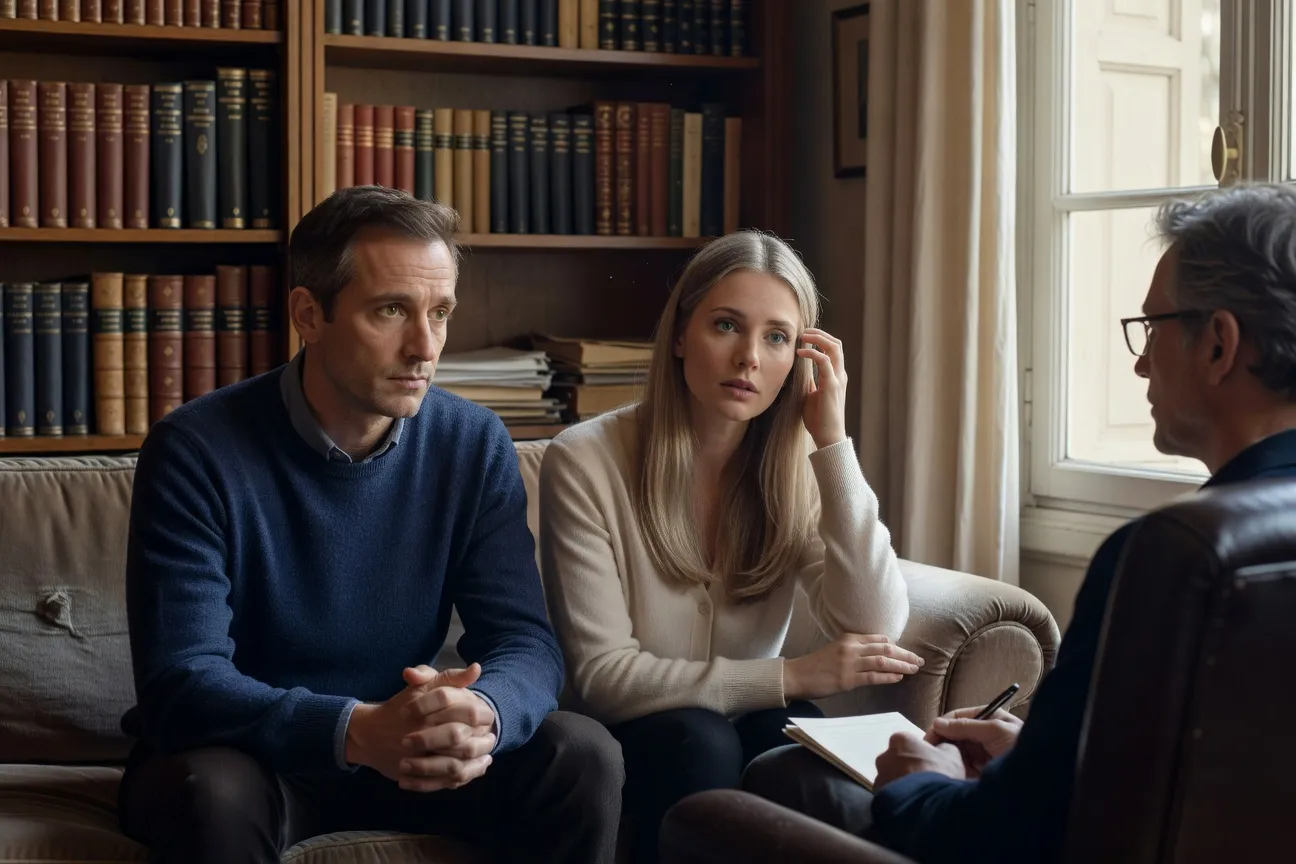 Vue intérieure d'un cabinet de psychologue parisien moderne