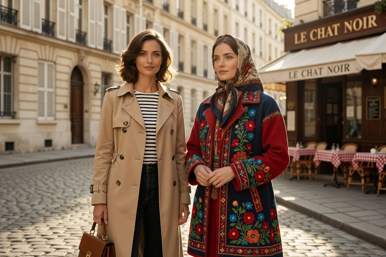Terrasse de café européenne, lieu emblématique de rencontres