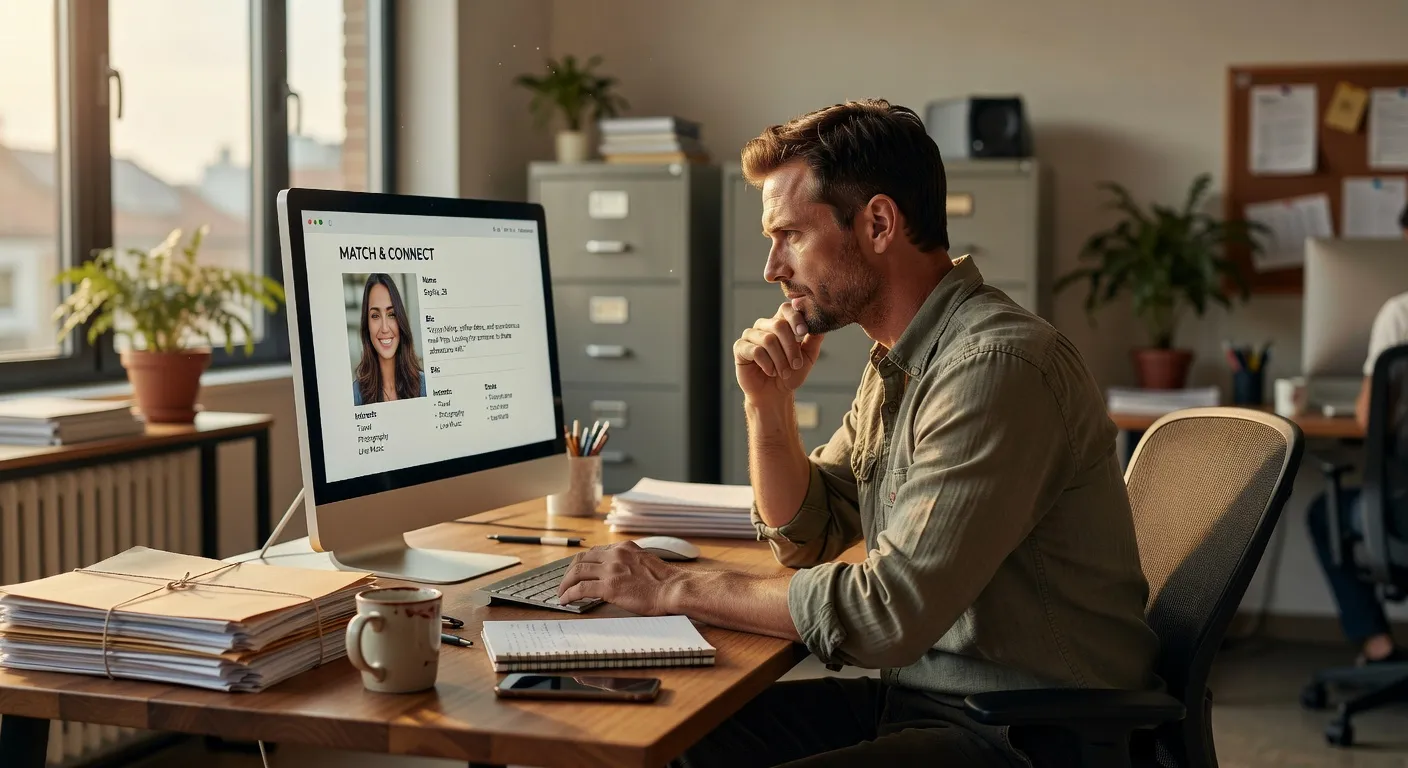 Personne utilisant un ordinateur pour des communications en ligne sécurisées