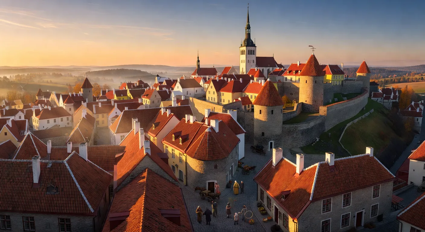 Vieille ville de Tallinn en Estonie