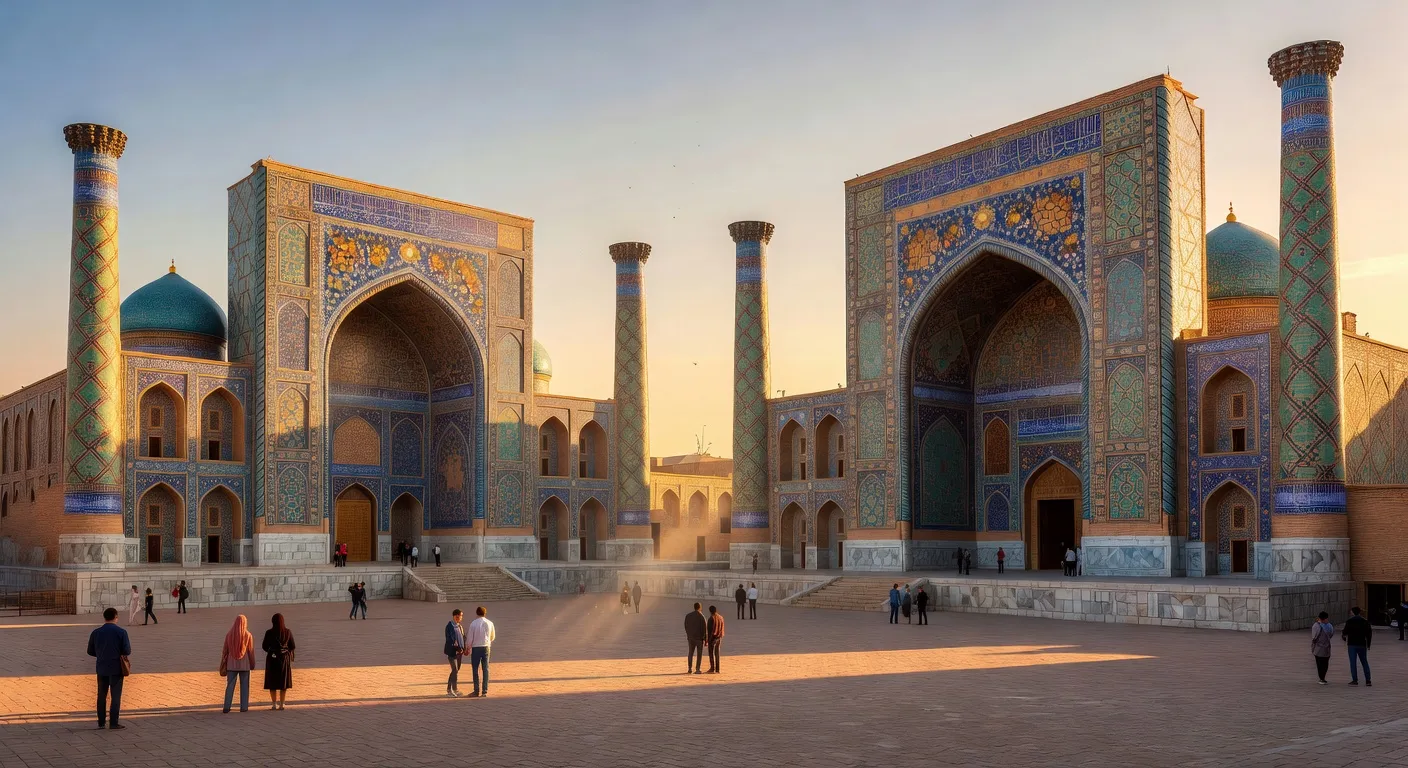 Place du Régistan à Samarcande
